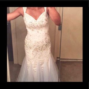 Ivory prom dress